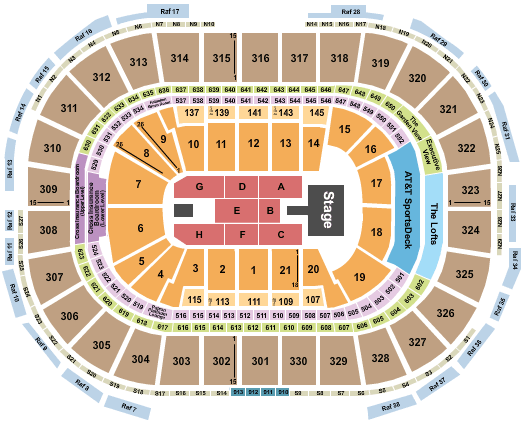 TD Garden Wu-Tang Clan Seating Chart